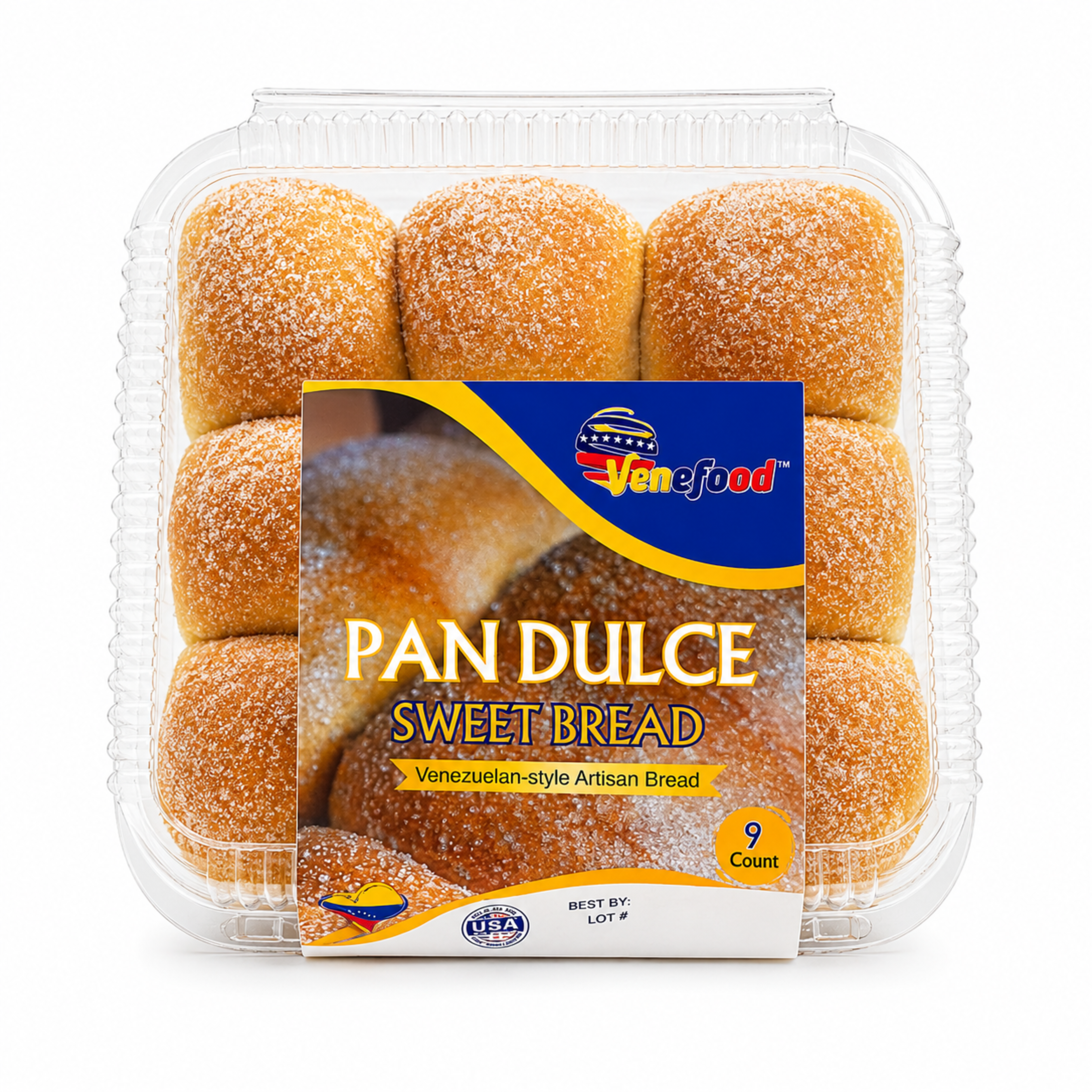 Venefood Pan Dulce Estilo Venezolano (Sweet Bread Venezuelan style) - 9/450g