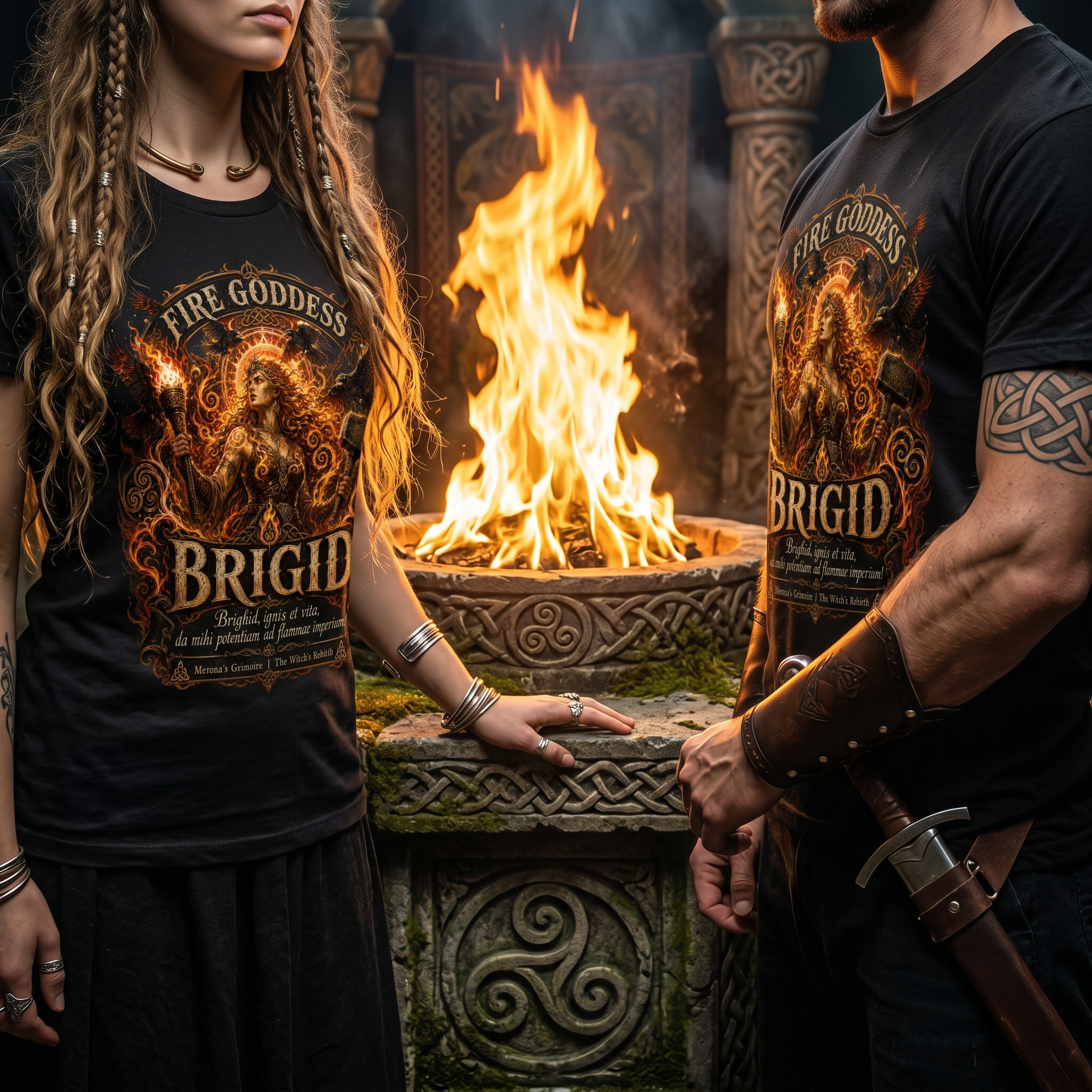 Fire Brigid Unisex t-shirt