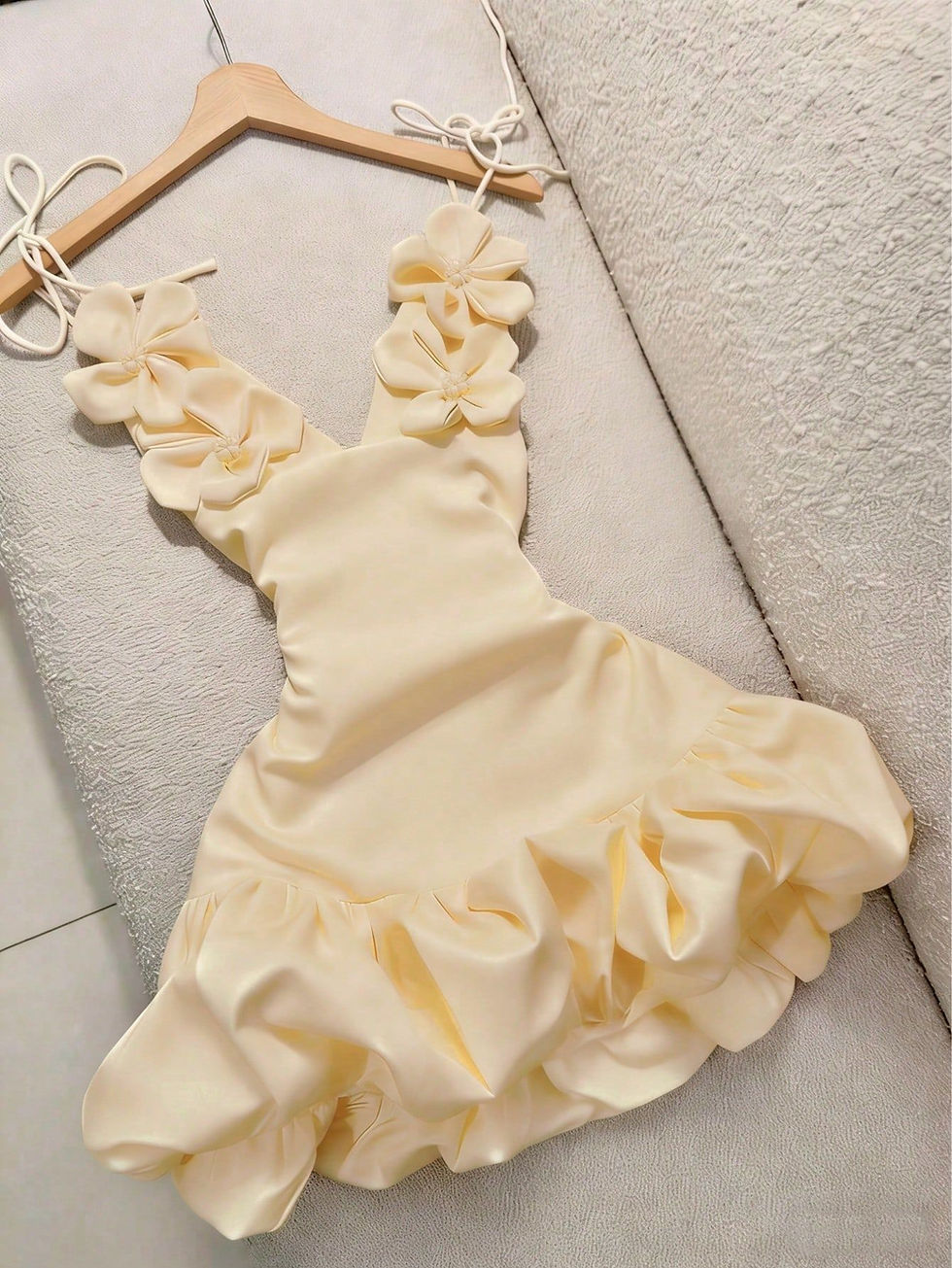 Thumbnail: Floral Strap Holiday Dress