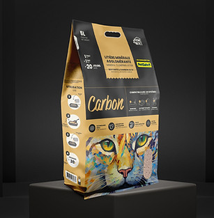 Sac de litière minérale agglomérante CARBON