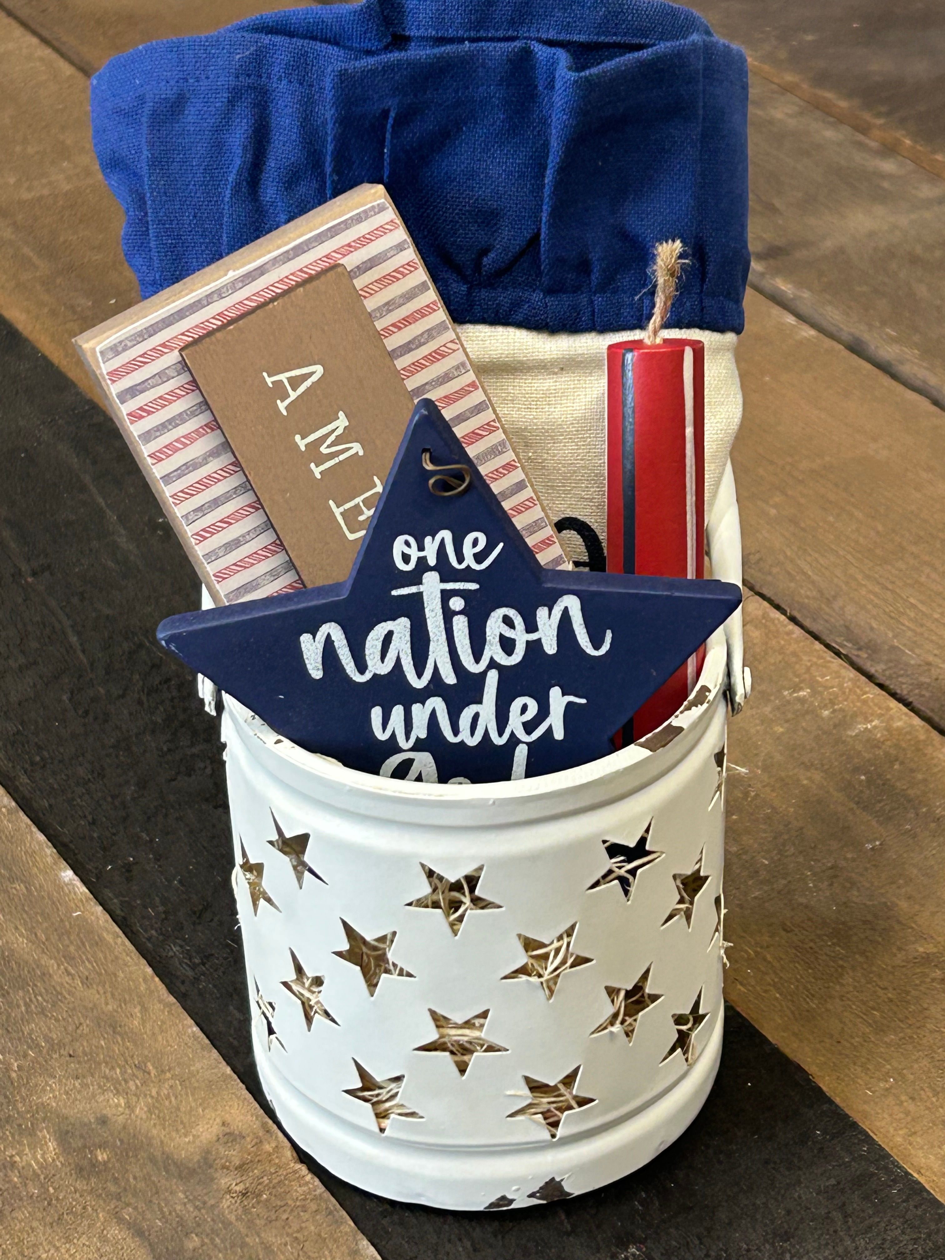 God Bless America Luminary
