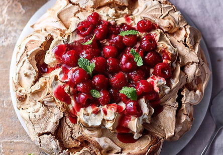 Coffee & Hazelnut Pavlova