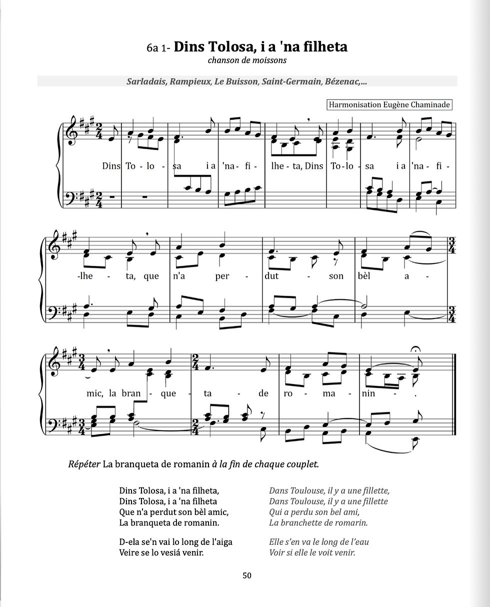 Miniature : Chansons traditionnelles du Périgord