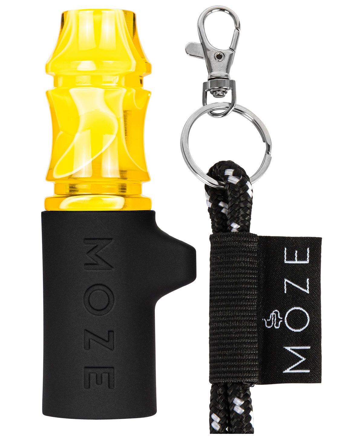 פיה לנרגילה מוז בצבע צהוב - Moze Tip Wavy Line - Yellow