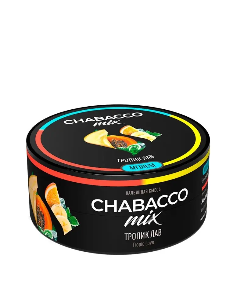 Chabacco Mix -Tropic love 50 gr  - פירות טרופיים, מלון ונענע
