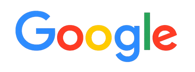 Google logo on a black background