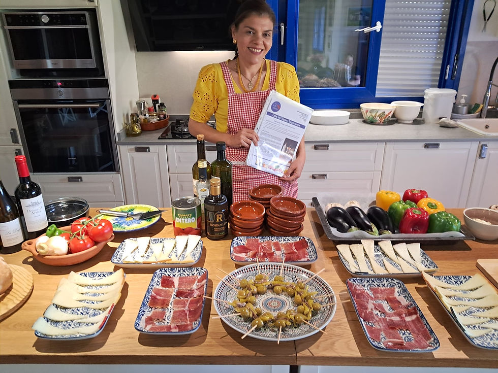 Chef with ingredients for an Andalusian paella experience Marbella.