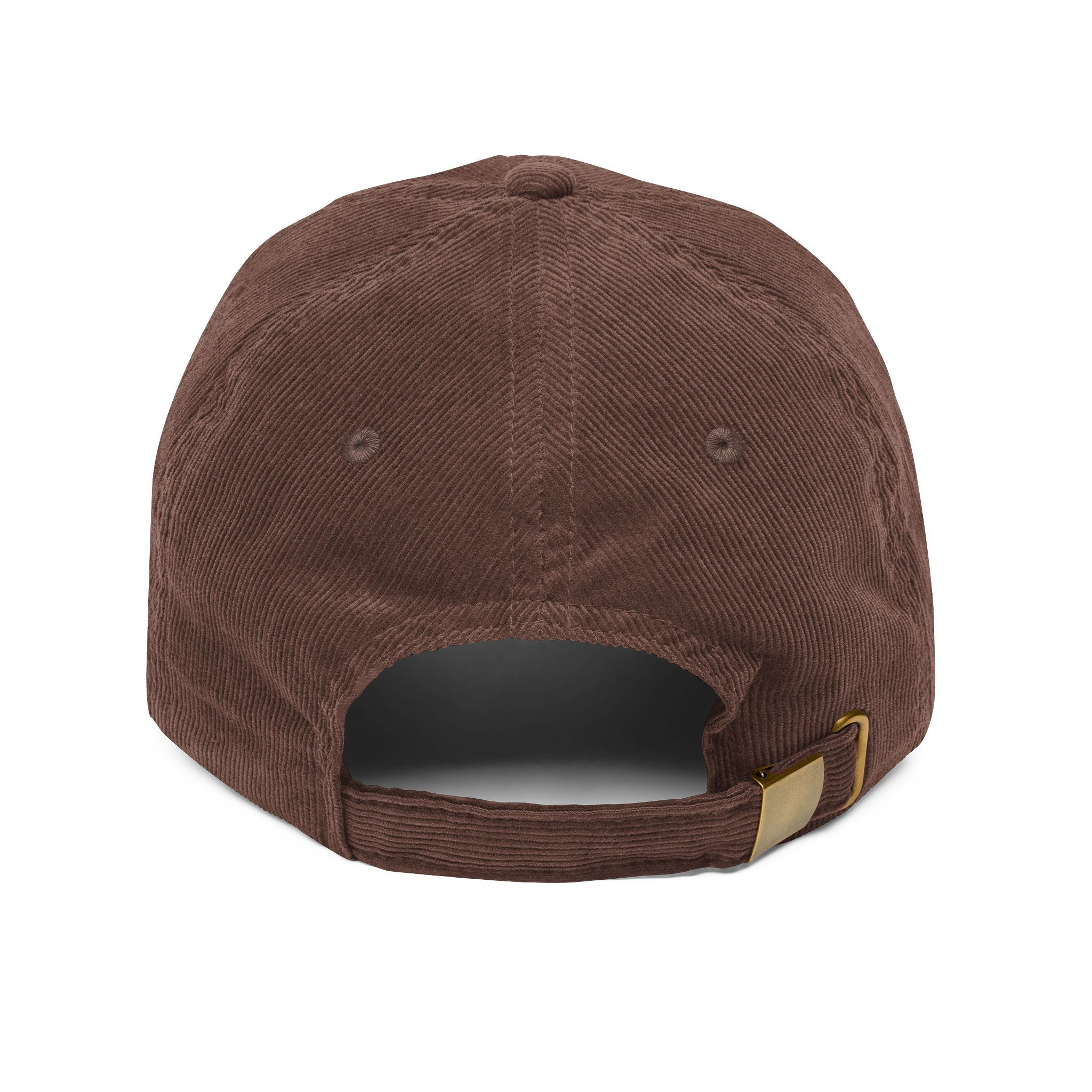 Vintage Corduroy Cap — Embroidered Shamrock Dad Hat