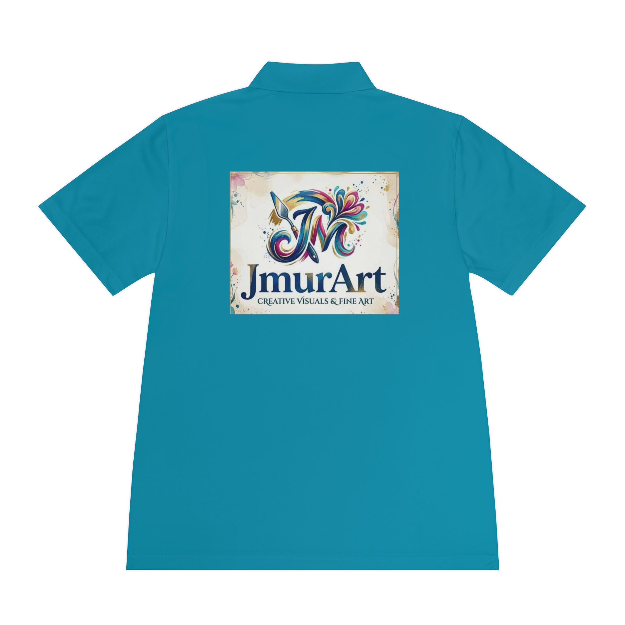 JmurArt Logo Men's Sport Polo — Branded Performance Golf Shirt