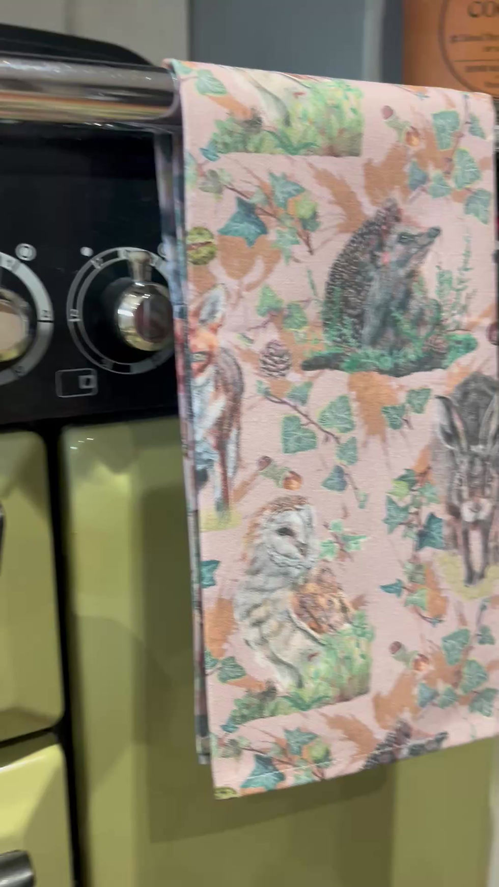 Thumbnail: Norfolk Wildlife Taupe Tea Towel