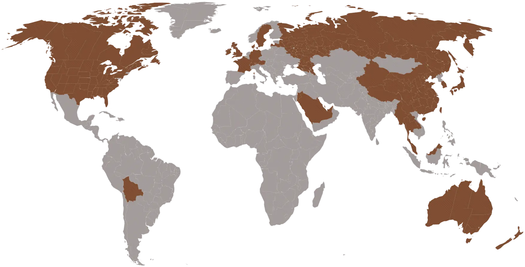 Worldwide Coconut Oil Customers served for over 20 years by Tropical Nutrition