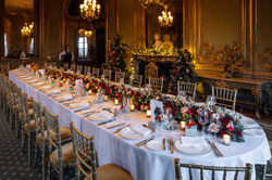 Christmas Wedding Table Centrepiece at Cliveden House