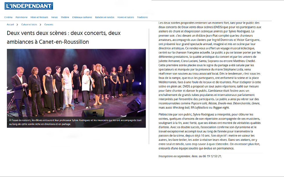 Article de presse