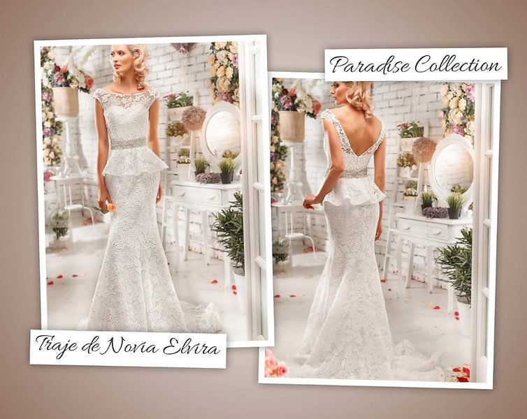 NOVIA ELVIRA | Traje de novia outlet de estilo vintage para boda romántica