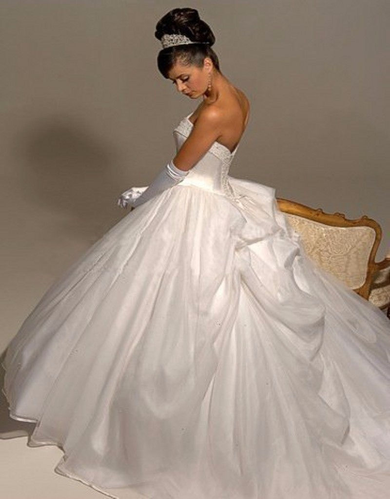Miniatura: NOVIA PARÍS | Vestido de novia barato de corte princesa para boda vintage