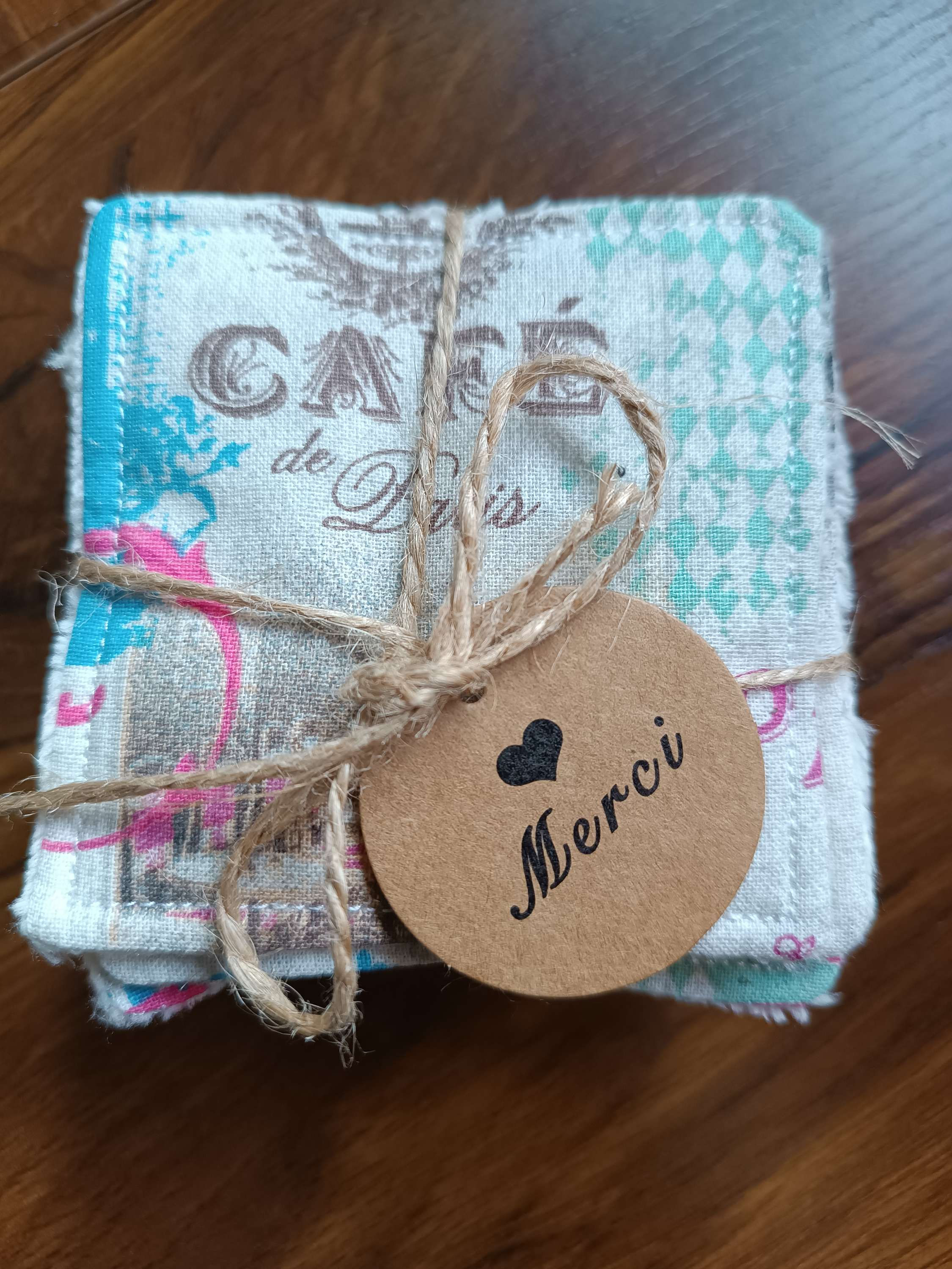 Lingettes lavables - Café de Paris