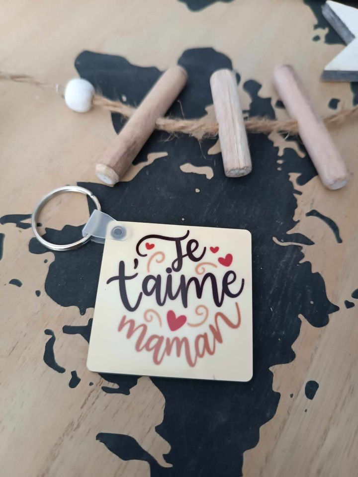Porte clé - Je t'aime maman