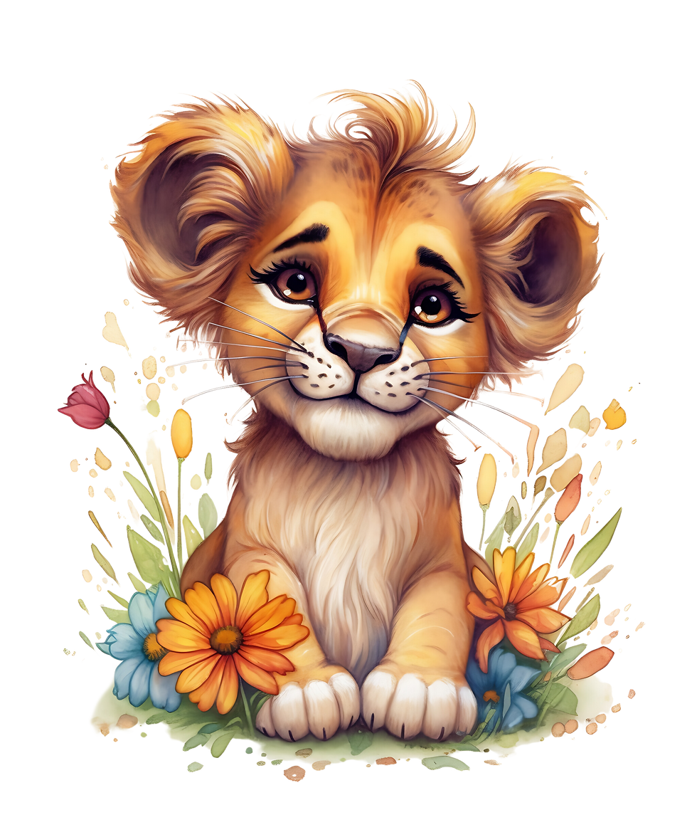 Miniature : Gobelet prénom - Lion