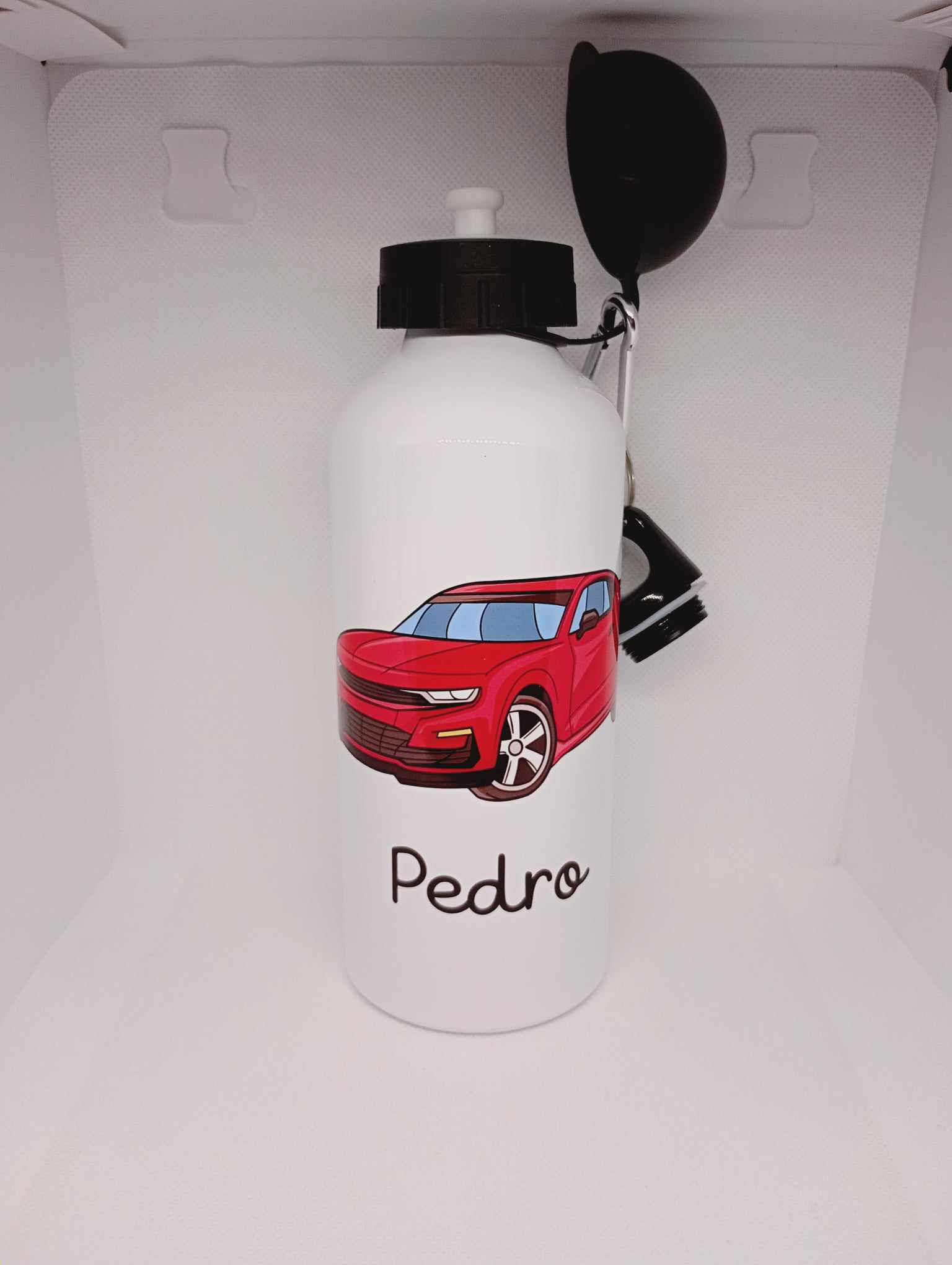 Gourde personnalisable - voiture rouge