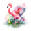 Miniature : Gourde personnalisable - Flamant rose