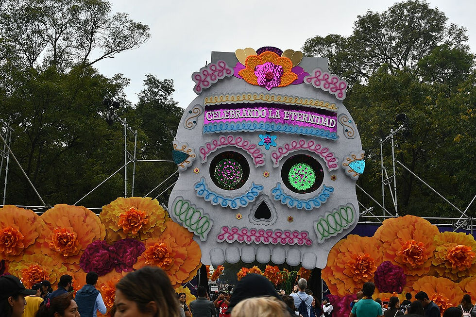 Día de Muertos celebration photographed in November 2019