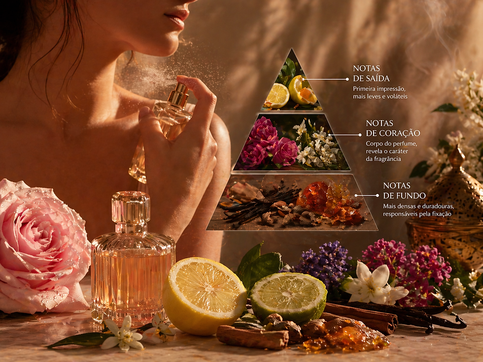 Mulher borrifando perfume