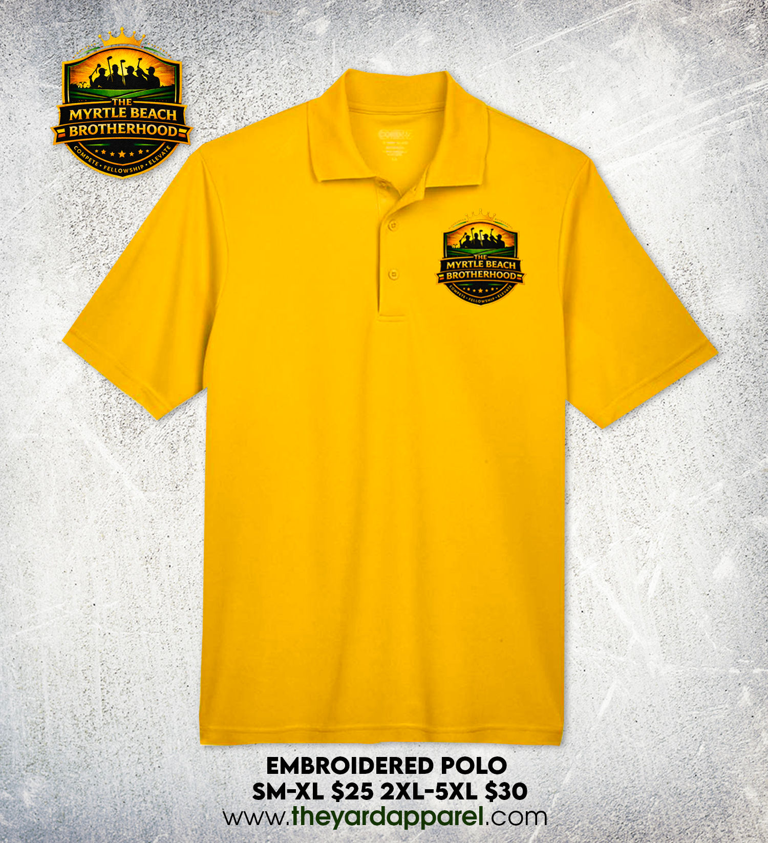 MYRTLE BEACH BROTHERHOOD GOLF SHIRT