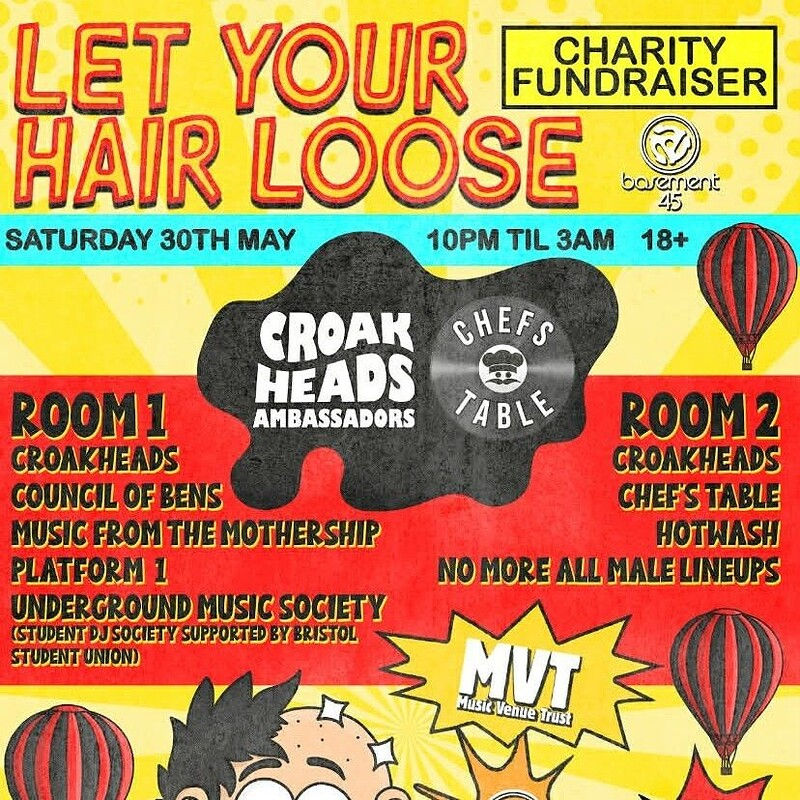 Croakheads x Chefs Table Let Your Hair Loose - Charity Fundraiser