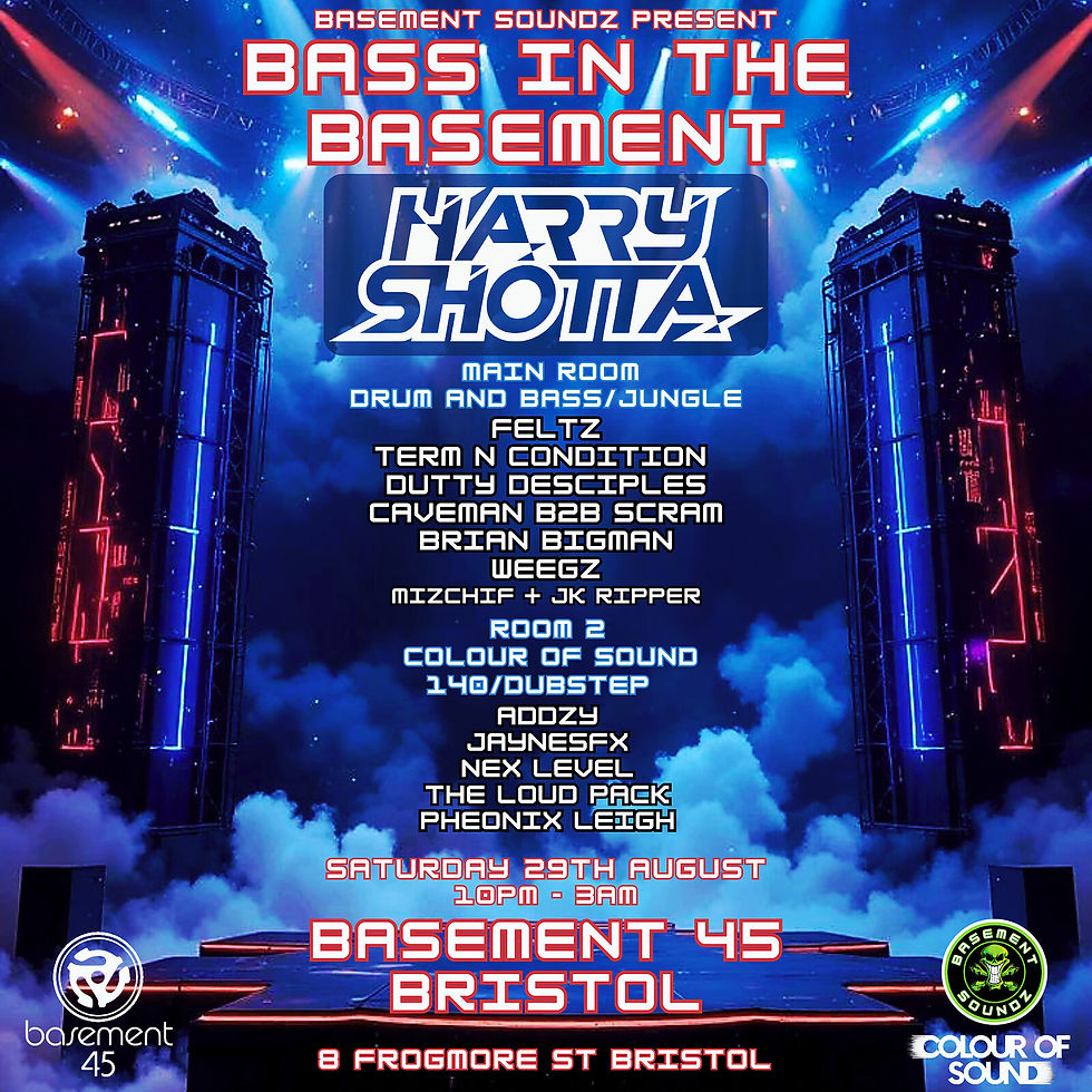 Bass In The Basement: HARRY SHOTTA