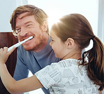 Meisje tandenpoetsen Dad's