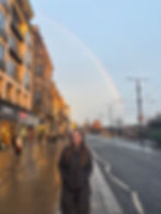 a princes st rainbow to welcome me back to edi :)