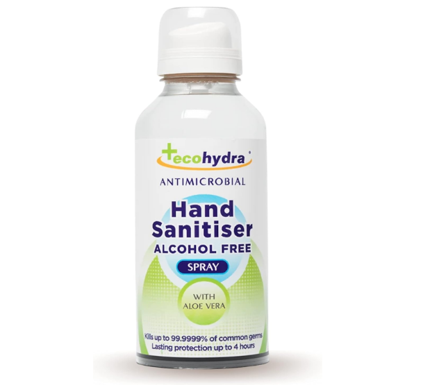 EcoHydra alcohol-free hand sanitiser, 100ml bottle