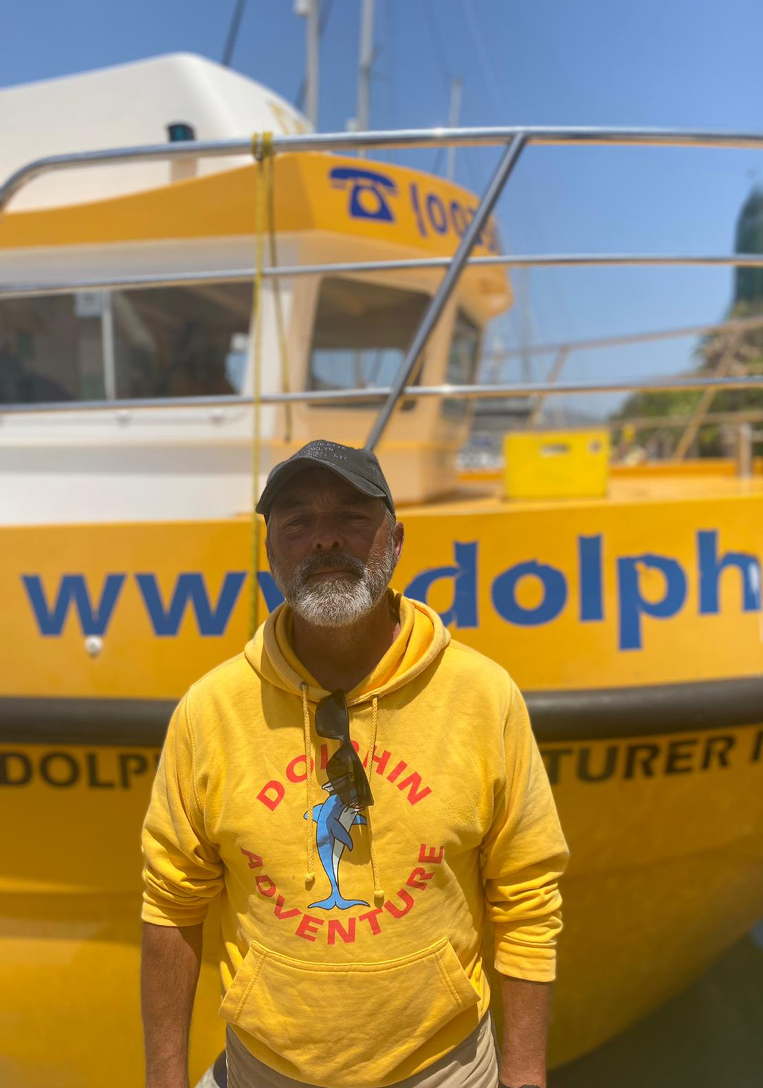 Stevie, Skipper at Dolphin Adventure Gibraltar