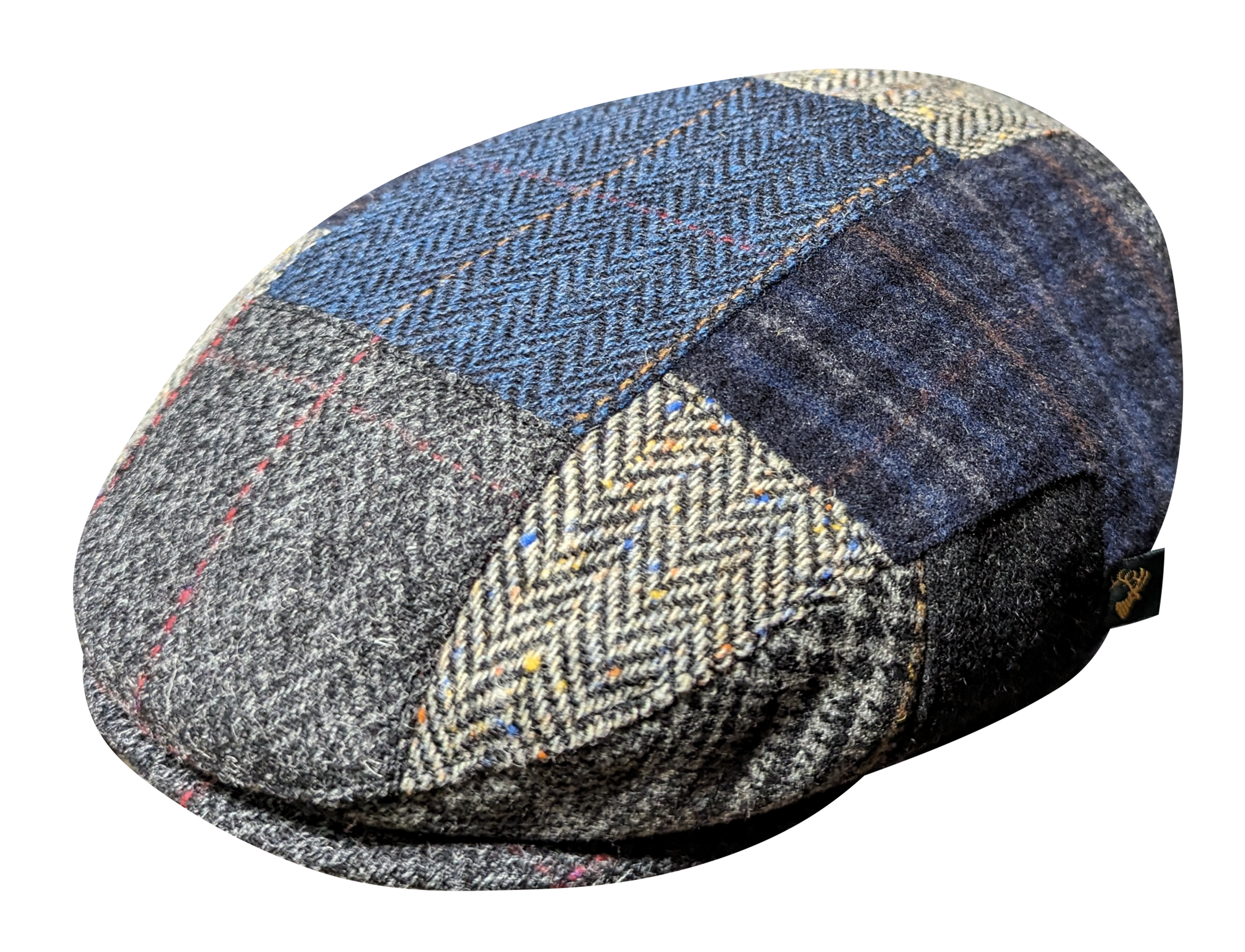 Mucros Trinity Navy & Indigo Patchwork Ivy Cap