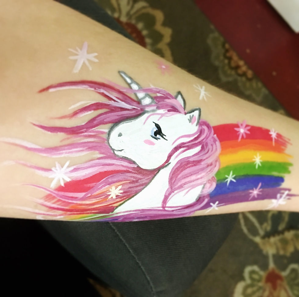 unicorn face painting san francisco