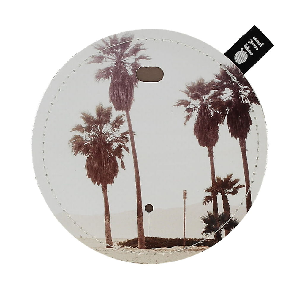 Range-écouteurs imprimé Palmiers