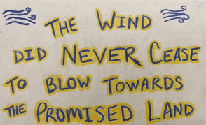 Drawing of how God leads us to our promised land.