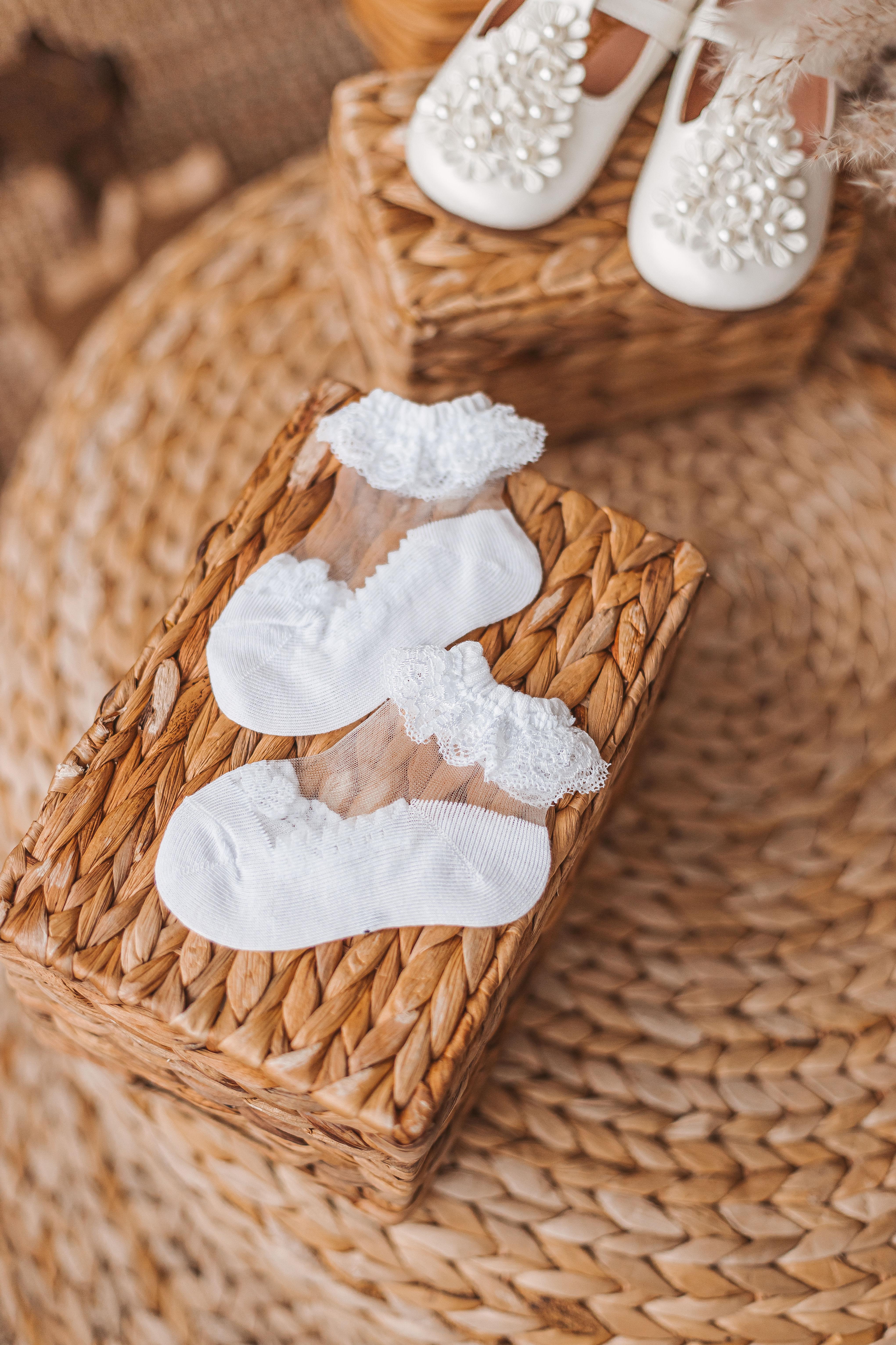 Trumpos baltos kojinės