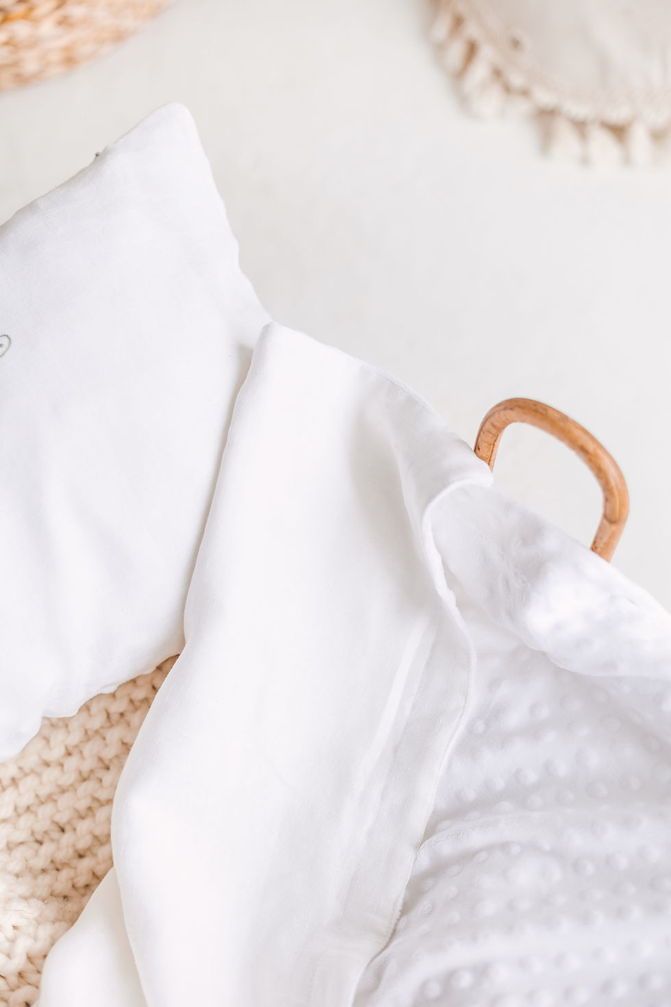 Thumbnail: Linen and minky blanket