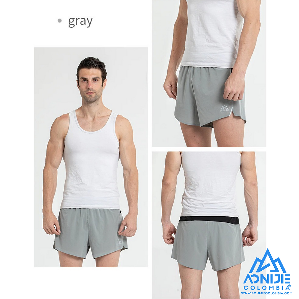 Miniatura: Short Aonijie Fast. Hombre. Gris.