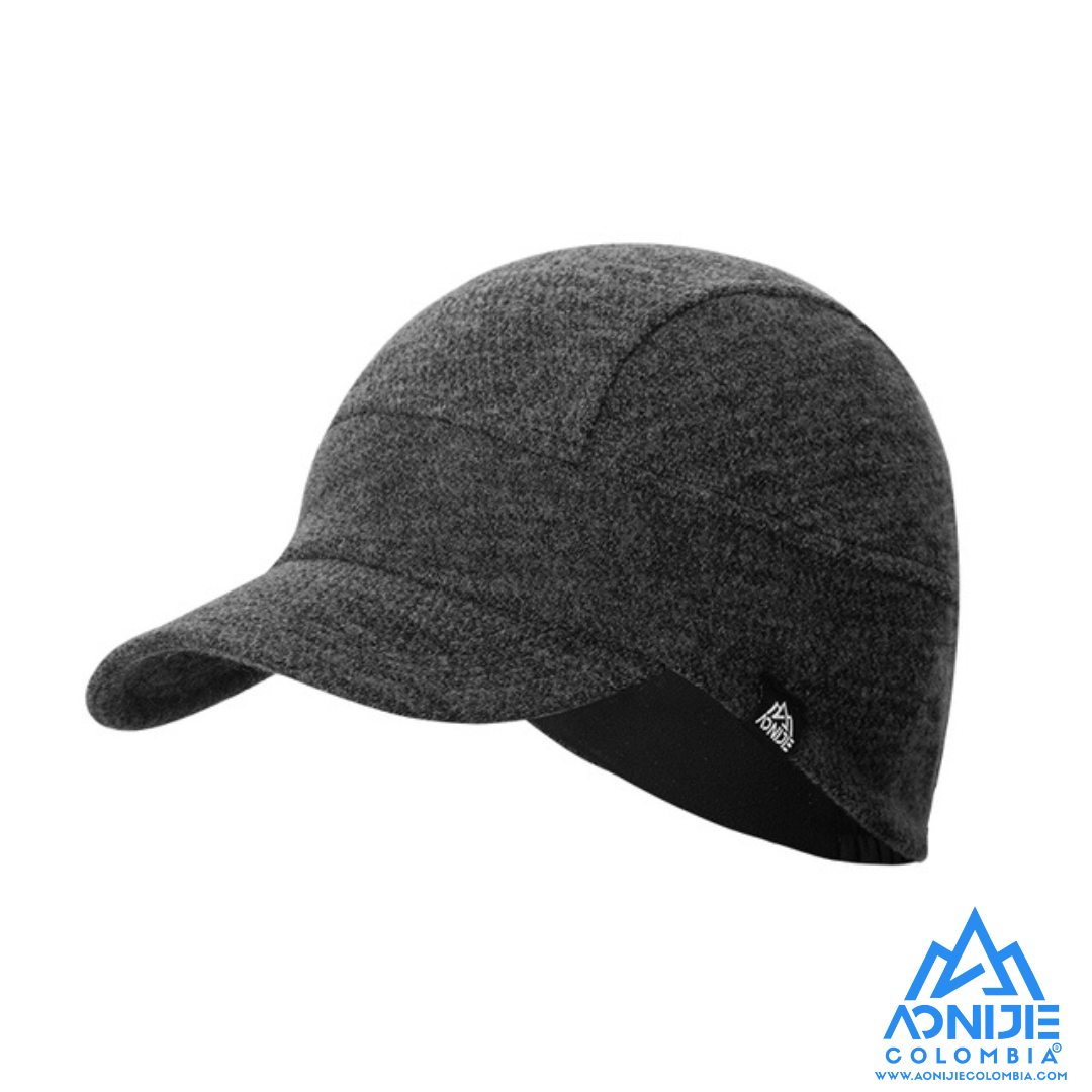 Gorra Aonijie Warm en Lana Merino. Gris.