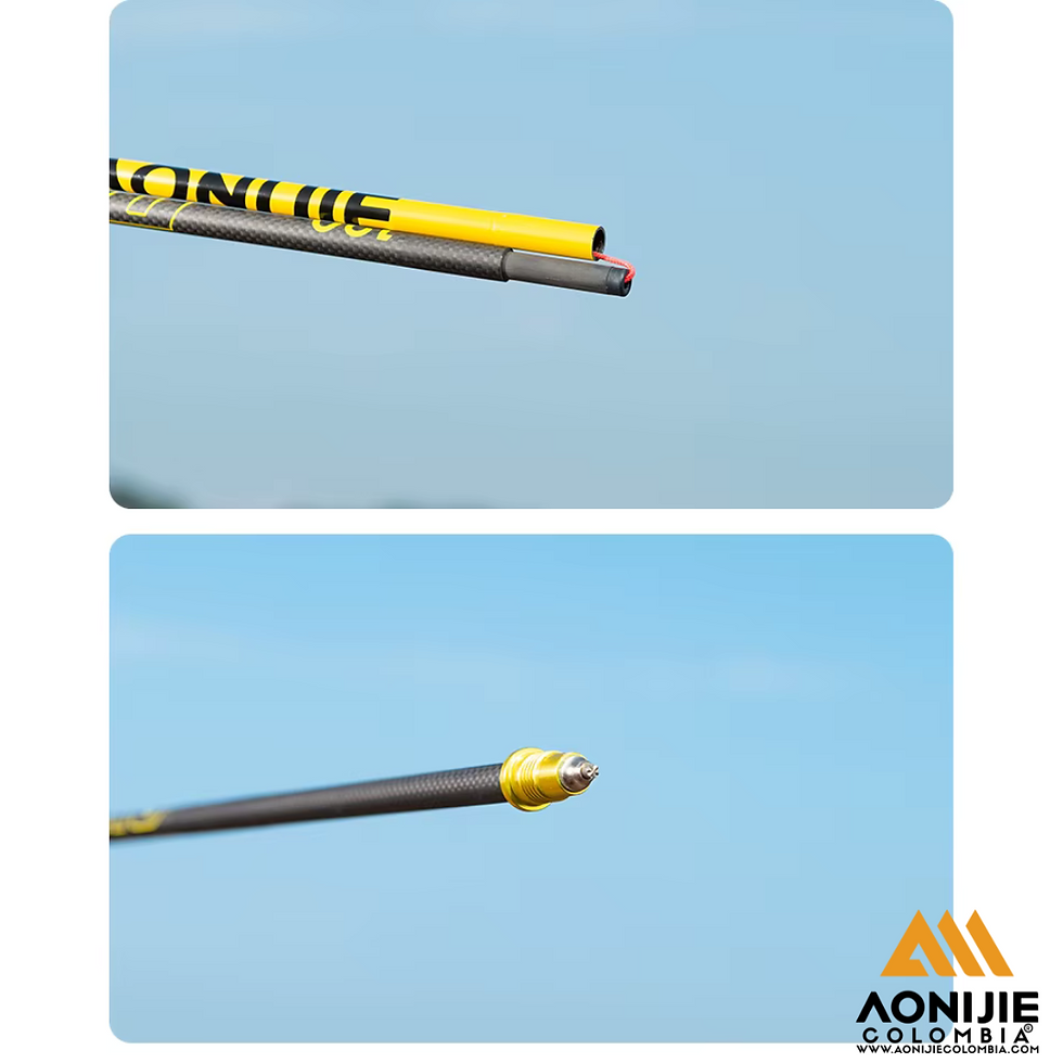 Miniatura: Bastones Aonijie PRO 100%Fibra de Carbono. Amarillo.