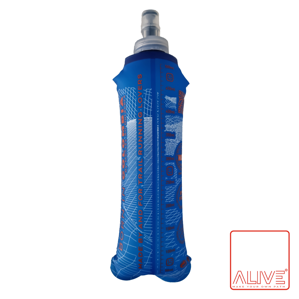 Miniatura: Soft Flask ALIVE 500ml. Azul Translucido.