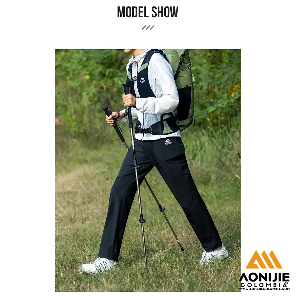 Miniatura: BastonesTelescopicos para Trekking Aonijie. UNIDAD. Cafe.