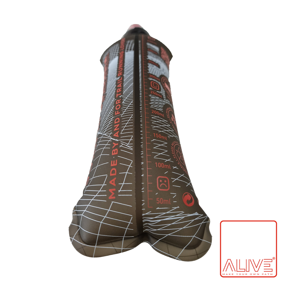 Miniatura: Soft Flask ALIVE 500ml. Gris Translucido.