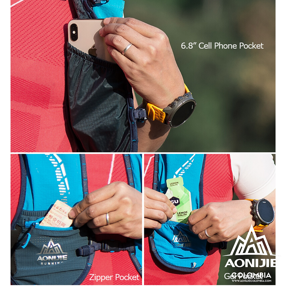 Miniatura: Chaleco de Hidratacion Aonijie Bold 5L COLORS Cordura®. Rosa.