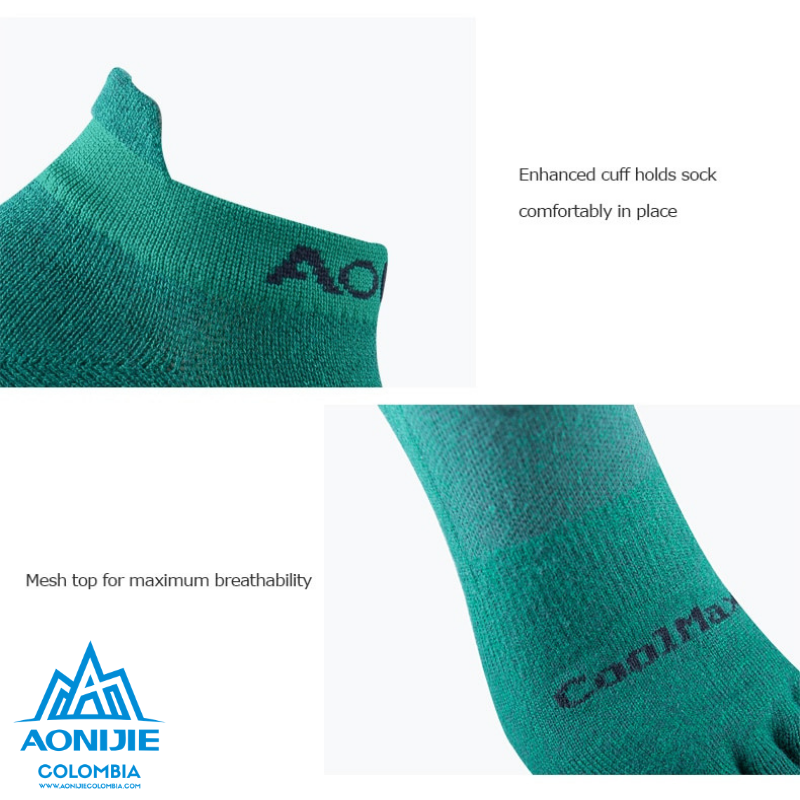 Miniatura: Medias 5 dedos Low Cut CoolMAX y Polygiene Aonijie.