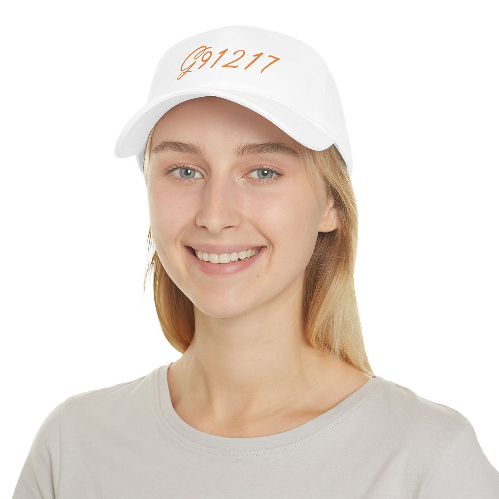 Thumbnail: G91217 Script Baseball Cap Orange