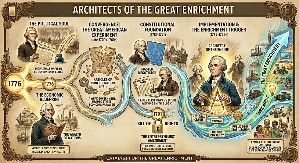 Architects of the Enrichment: How Jefferson, Smith, Madison, and Hamilton Built the Modern World