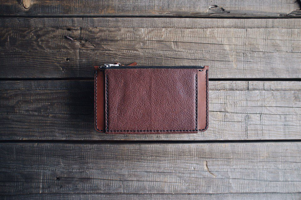 Прев'ю: Мужской кожаный холдер для документов ручной работы